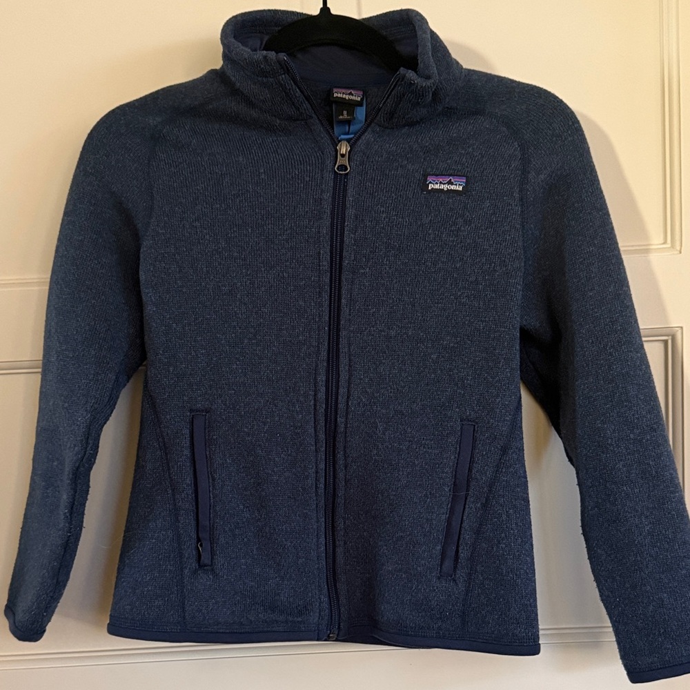 Patagonia Kids Navy Full-Zip Fleece Jacket